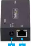 Rear View of the Serial Device Server