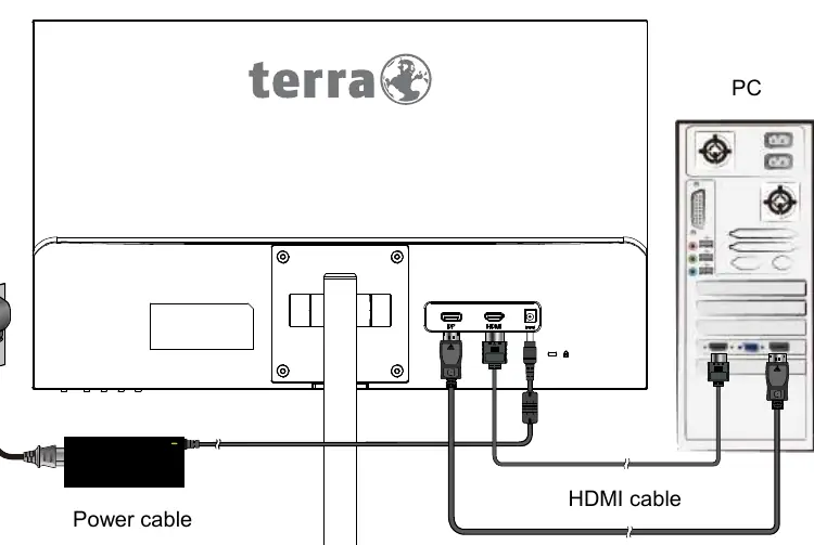 Quick Installation diagram showing cable connections