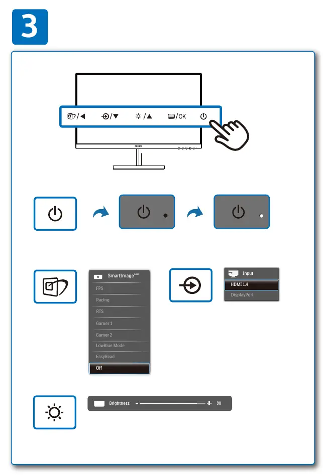 OSD menu navigation