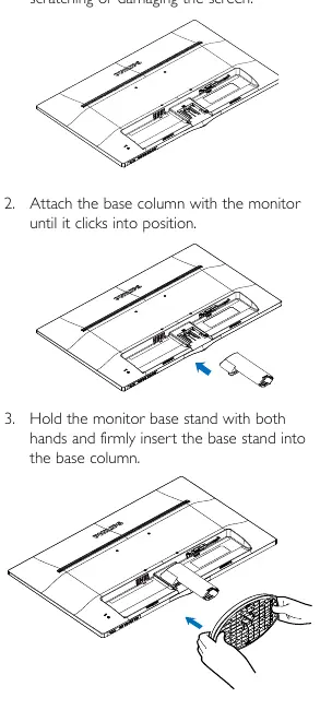 Base stand installation steps