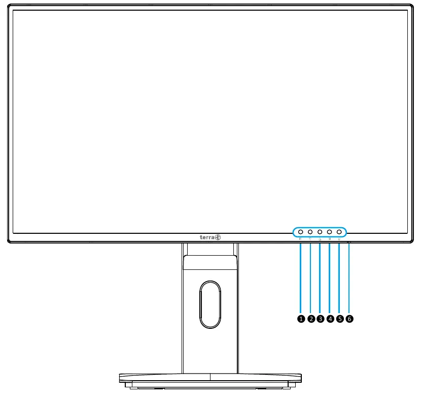 Front view and control buttons