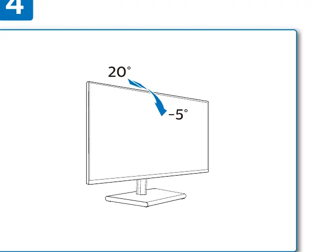 Tilt adjustment range