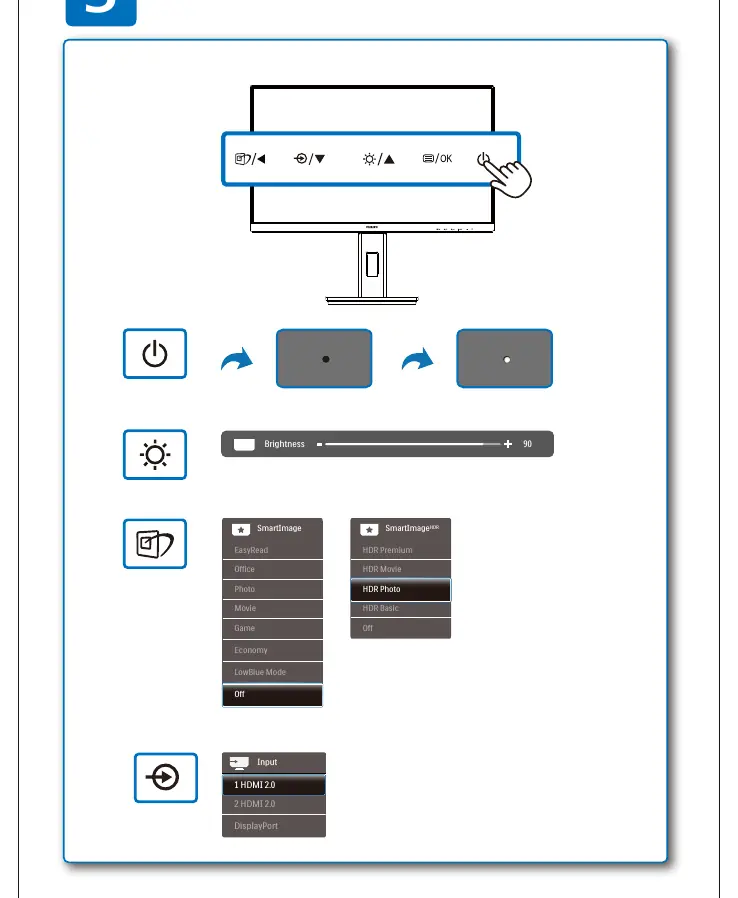 OSD menu navigation