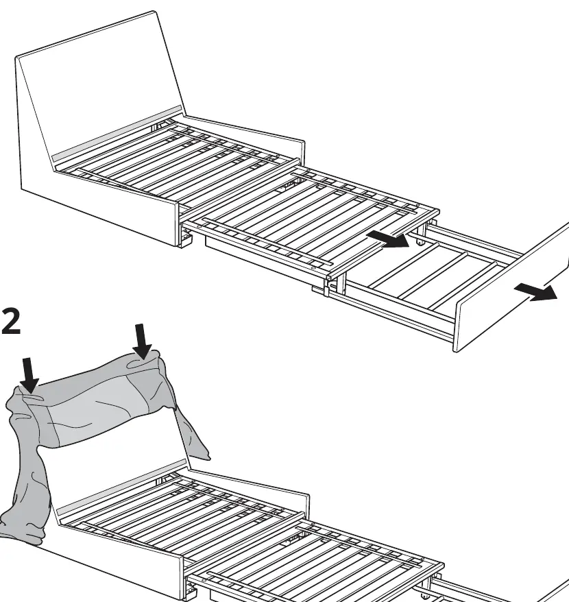 Extending the bed frame