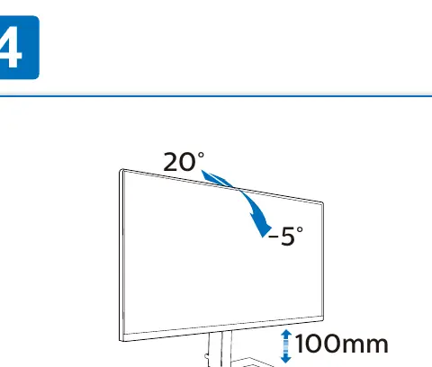 Tilt and VESA mount specifications