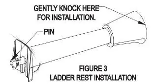 Figure 3: Ladder rest installation