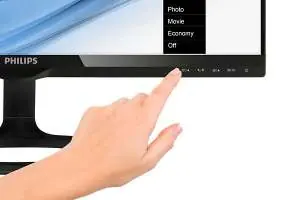 Touch controls on the front panel