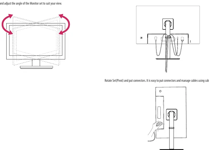 Cable management using the cable holder.