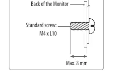 Wall mount installation details.