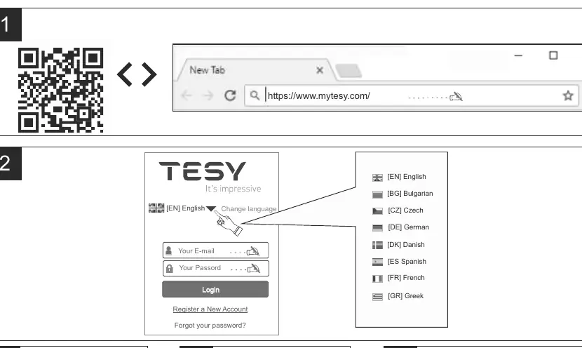 Registration process on mytesy.com