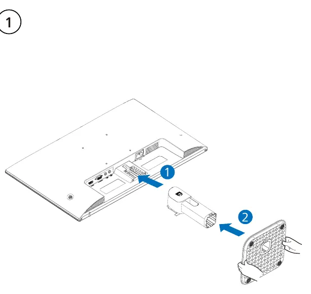 Step 1: Attaching the stand