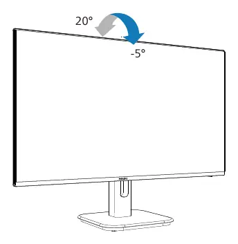 Tilt adjustment range