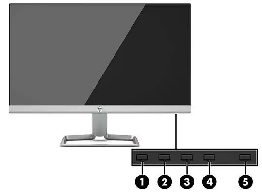 Front components of the monitor