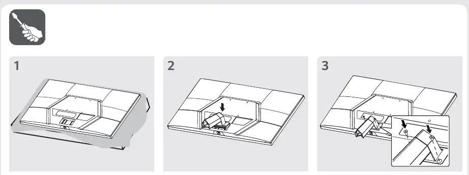 Monitor stand assembly steps