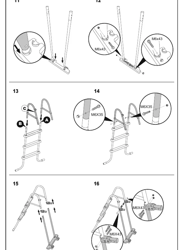 Assembly steps 11-16