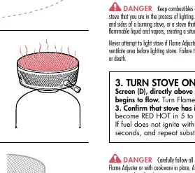 Step 2: Stove set up