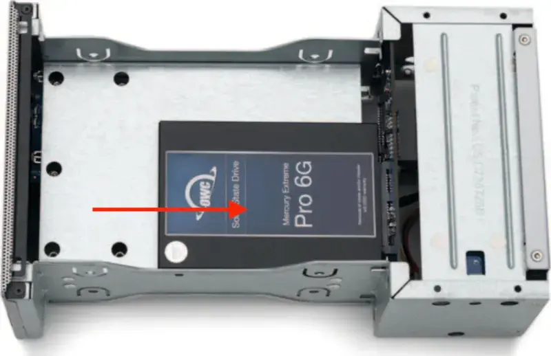 Affixing the drive