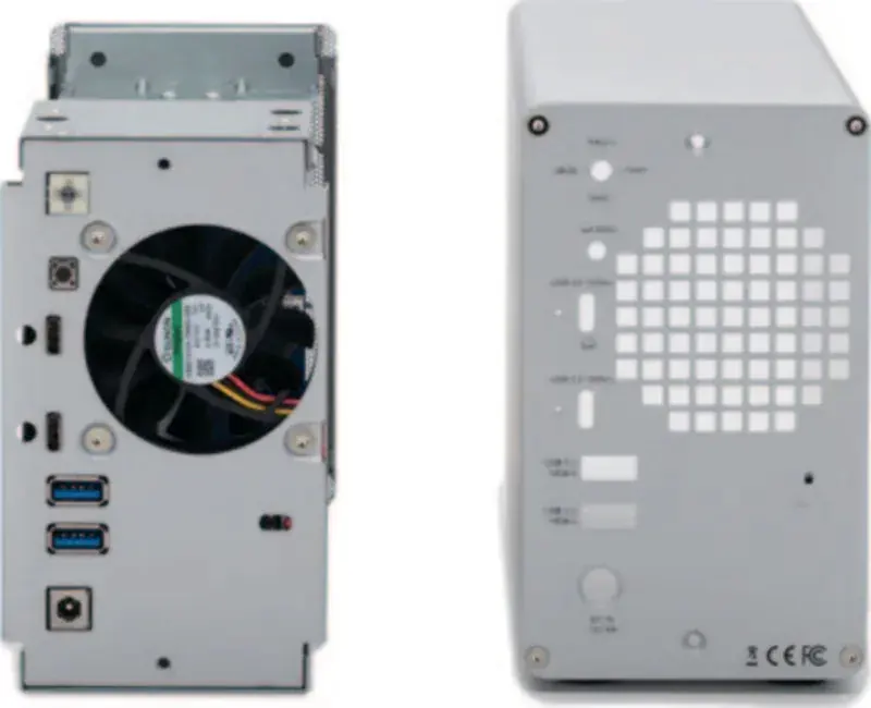 Rear panel ports and controls