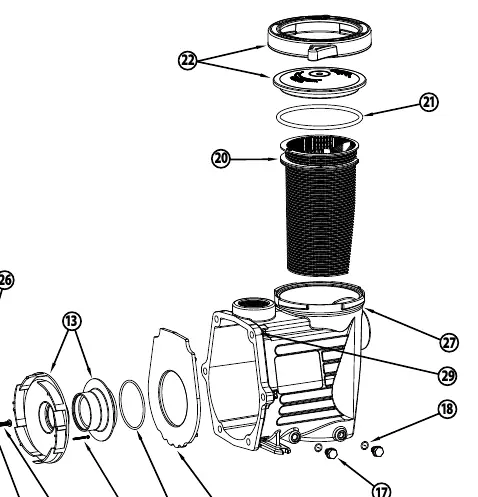 Replacement parts diagram.