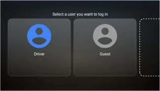 Login screen