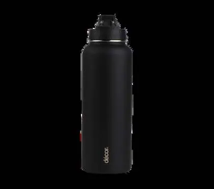 Décor Flip Active 1.1L Stainless Steel Bottle (Black)