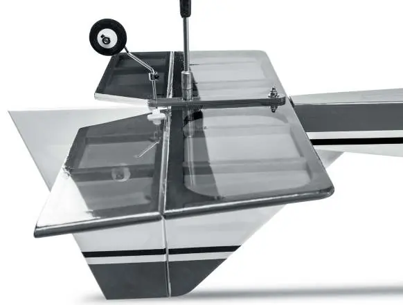 Horizontal and vertical stabilizer installation.