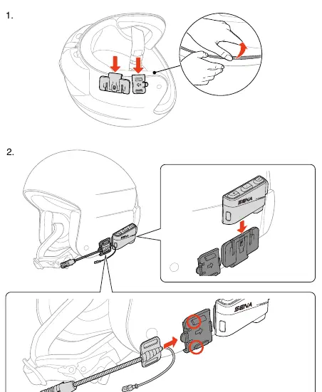 Clip mount installation steps