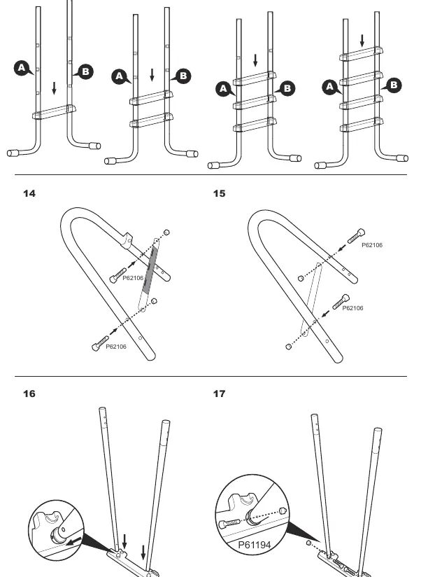 Assembly steps 10-17