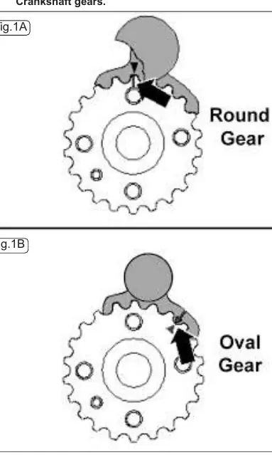 Crankshaft gear types (Round vs Oval)