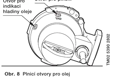 Oil filling points