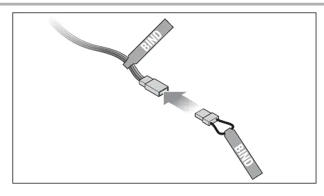 Binding plug insertion into the extension port.