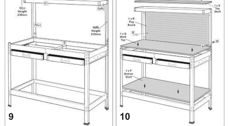 Final assembly (Diagrams 9 & 10)