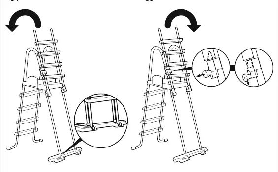 Safety mechanism assembly steps 34-35.