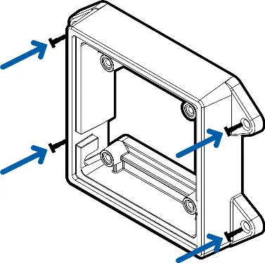 Fastening the mounting bracket