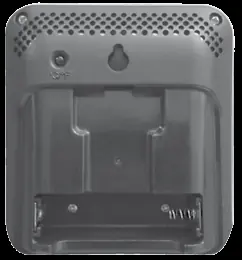 Locate the battery compartment and temperature unit button on the back of the monitor.