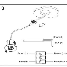 Wiring diagram for the terminal block