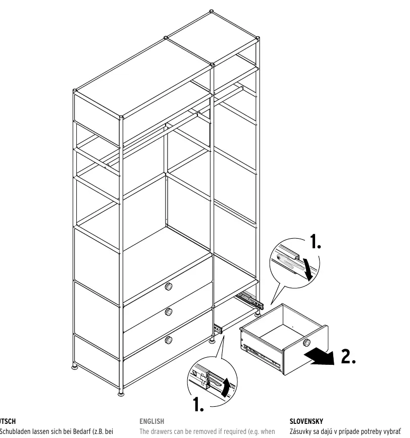 Removing the drawers