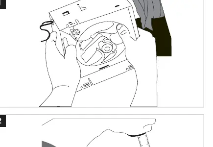 Removing the existing fan