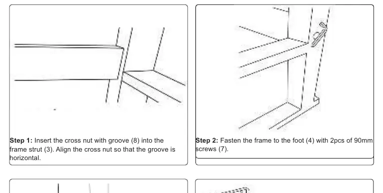 Assembly steps 1 and 2