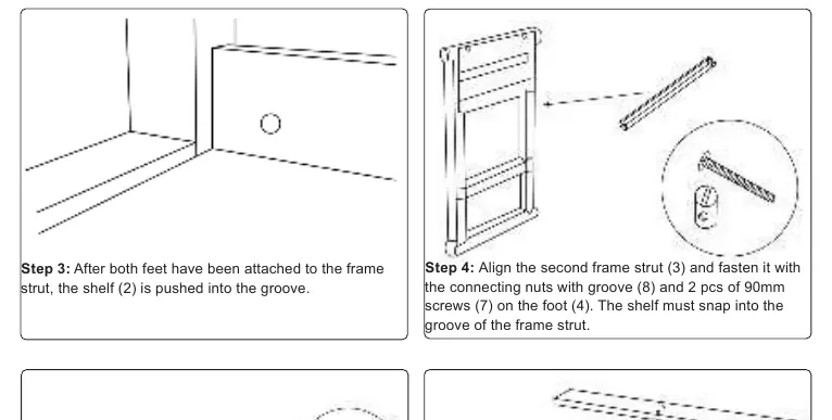 Assembly steps 3 and 4