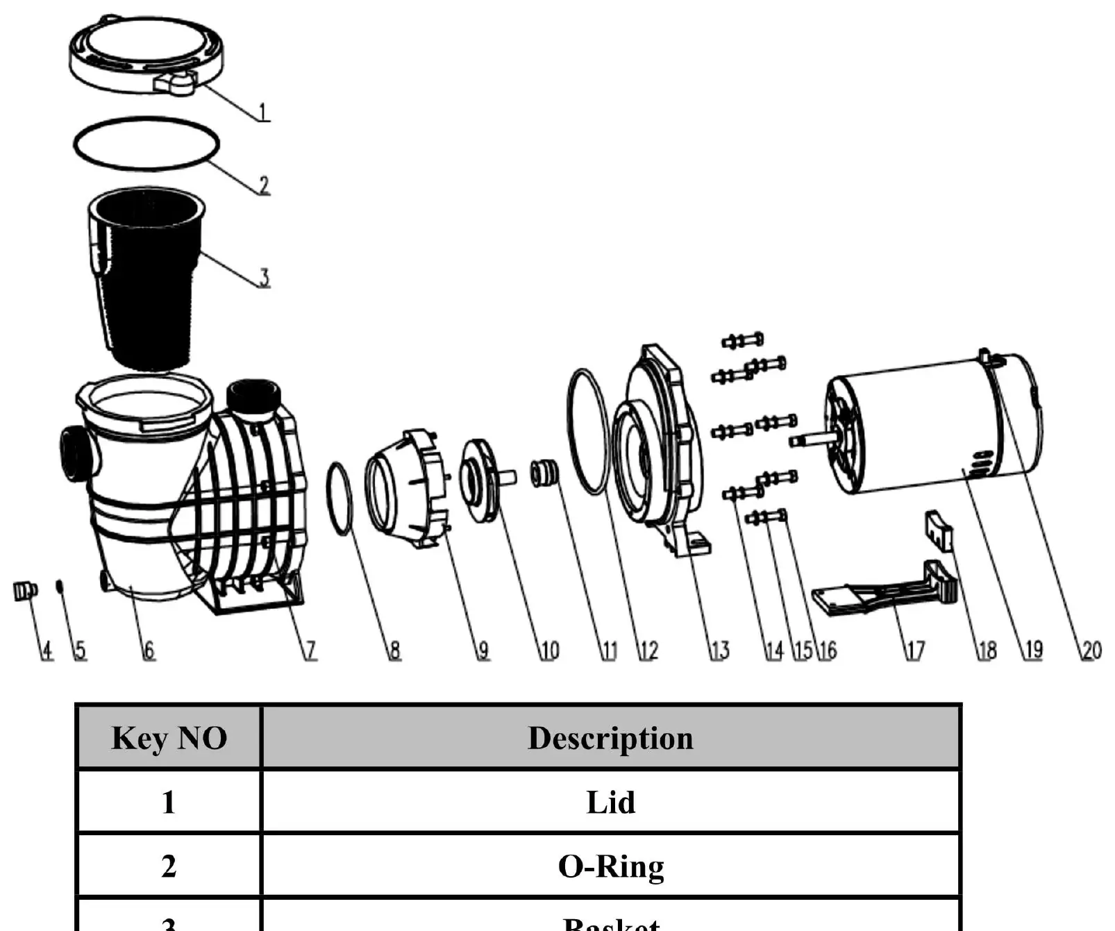 HBP Series Parts Diagram