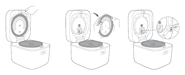 Disassembling the inner lid