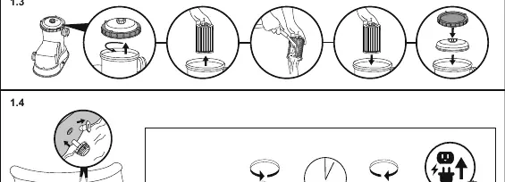 Filter maintenance steps