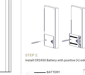 Replacing the CR2450 battery