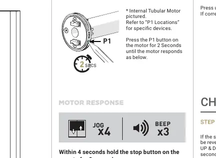 Pairing the remote using the P1 button