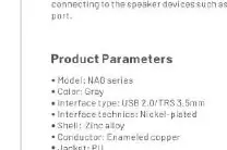 Interface components: USB 2.0, Microphone, and 3.5mm audio interface.