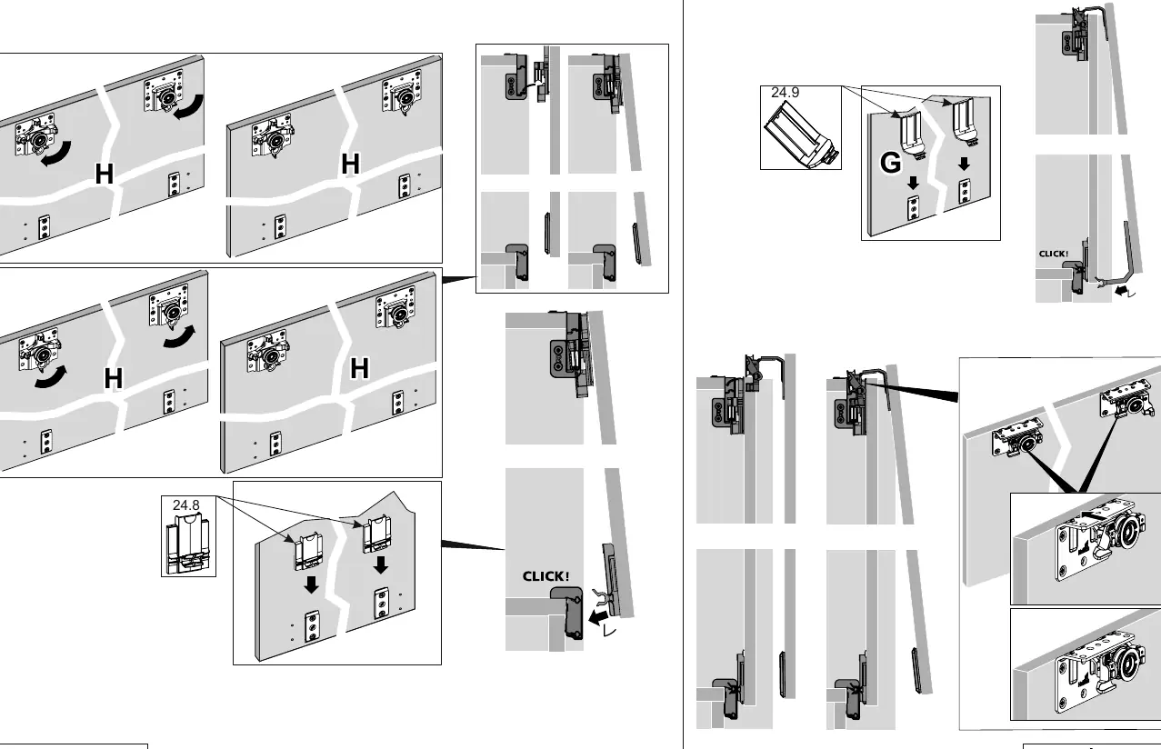 Sliding door mounting