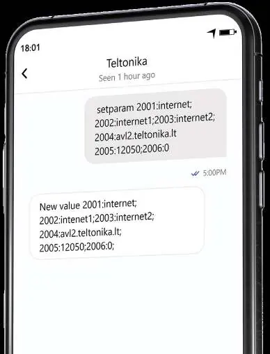 SMS configuration example