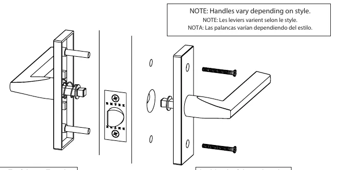 Trim handle installation