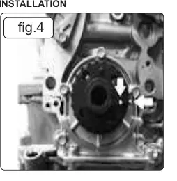 Crankshaft timing mark (fig.4)